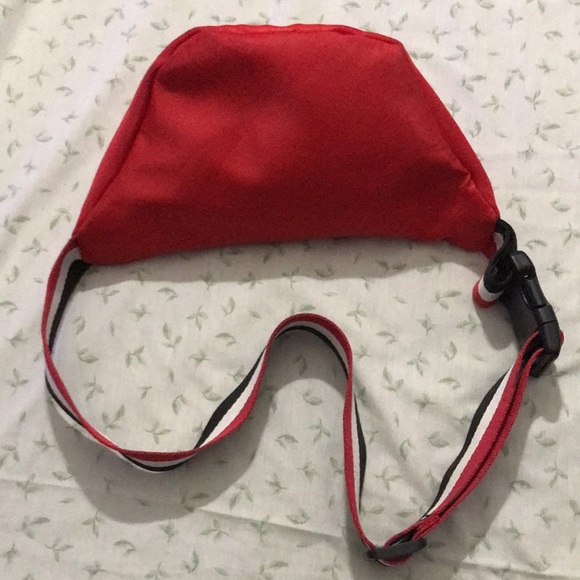 L.A Express Red Satin Fanny Pack, see pictures for description - Picture 2 of 5